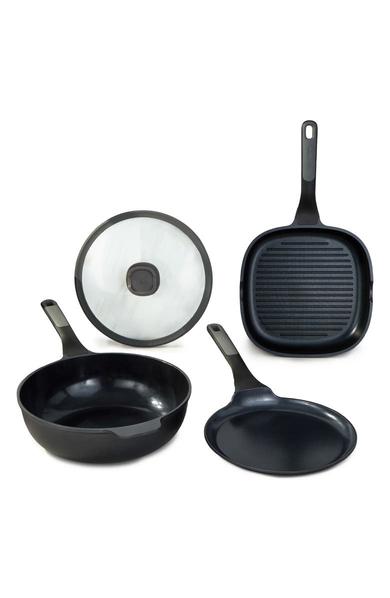BergHOFF Leo Stone 4-Piece Cookware Set, Main, color, Black