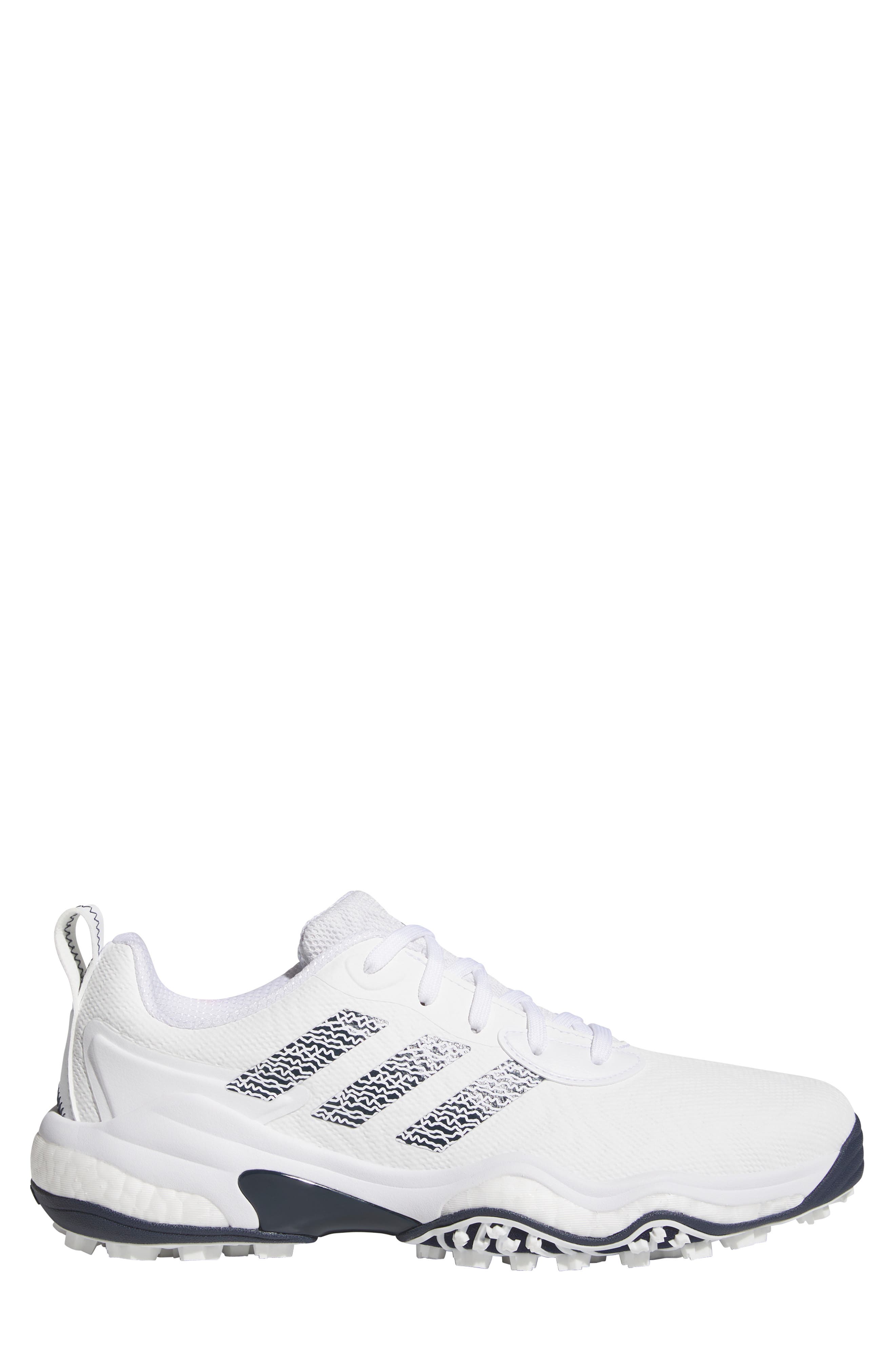 adidas Codechaos 25 Waterproof Spikeless Golf Shoe, Alternate, color, White/ Collegiate Navy/ White