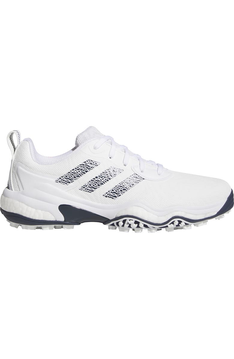 adidas Codechaos 25 Waterproof Spikeless Golf Shoe, Alternate, color, White/ Collegiate Navy/ White