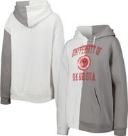 GAMEDAY COUTURE Women's Gameday Couture Gray/White Georgia Bulldogs Split Pullover Hoodie