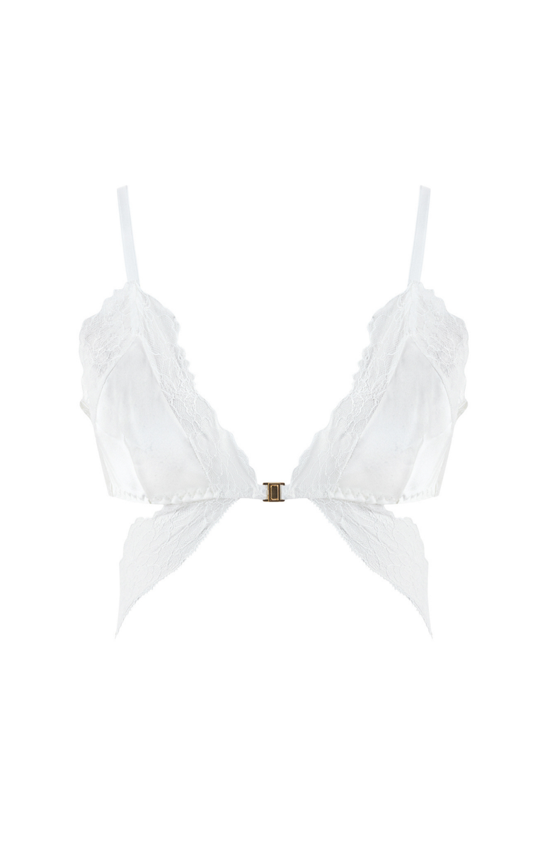 Mers Silk Mercy Bra, Alternate, color, White