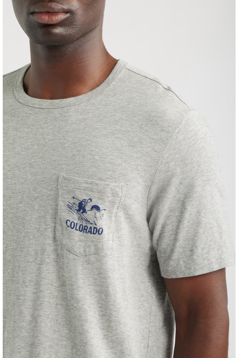 Sunwashed Colorado Graphic Pocket T-Shirt, Alternate, color, GRANITE HEATHER