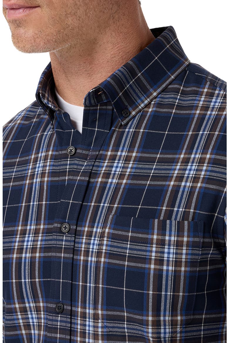 City Classic Fit Flannel Button-Down Shirt, Alternate, color, NAVY THOMAS PLAID CLASSIC