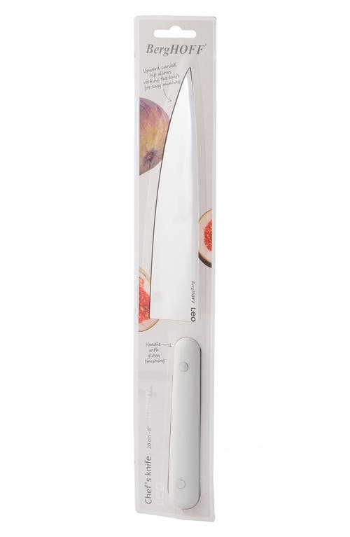Berghoff Leo Glints Stainless Steel 8-inch Chef Knife In Silver