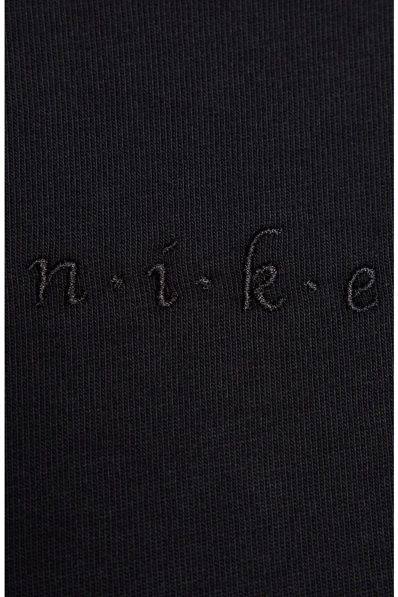 Micro Logo Oversize Long Sleeve T-Shirt, Alternate, color, BLACK/ BLACK