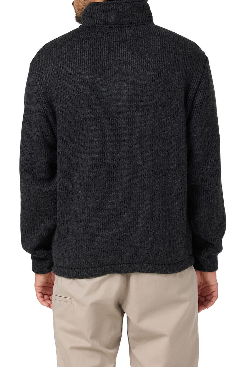 Stand Collar Fleece Jacket, Alternate, color, GREY