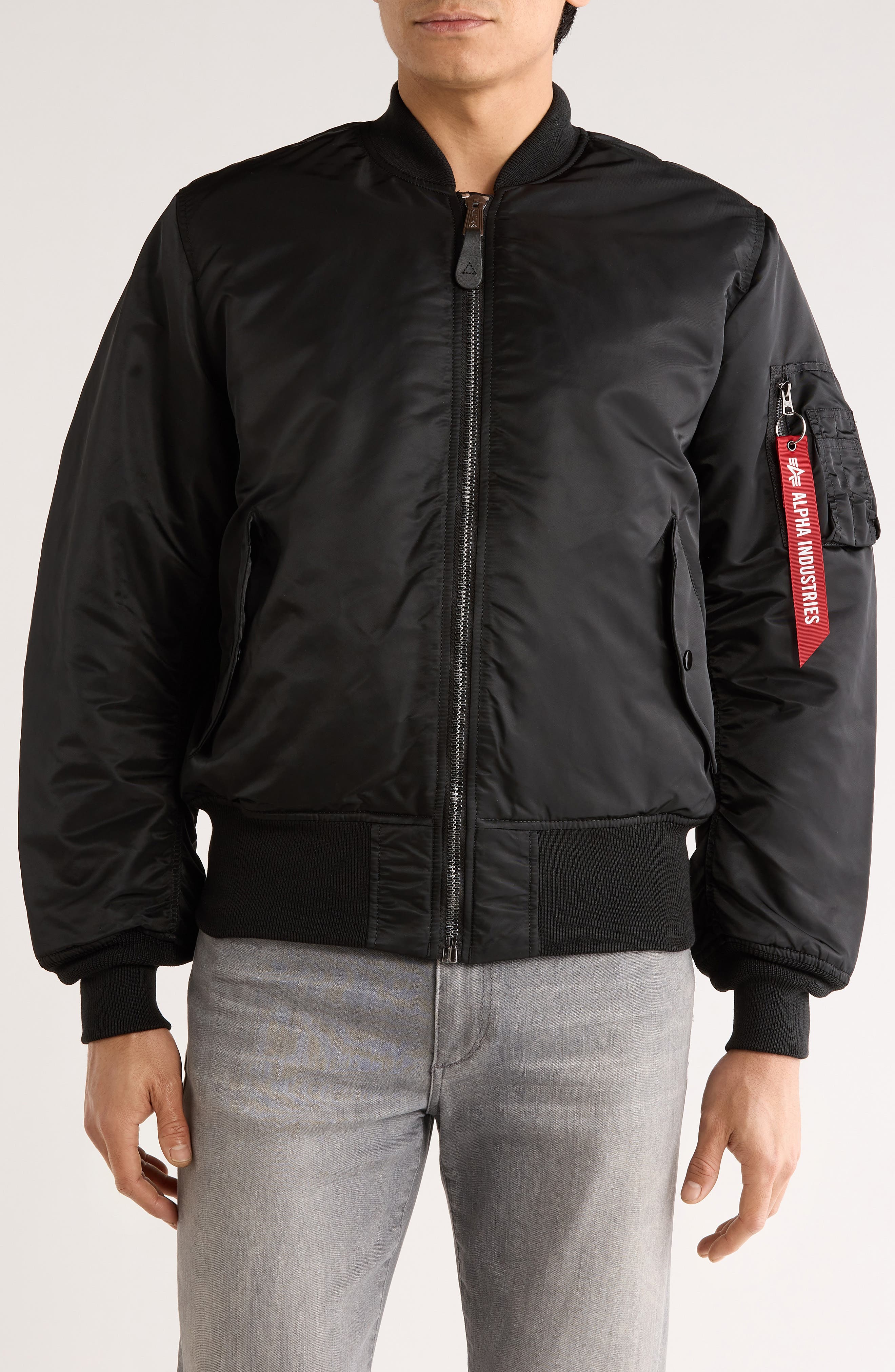 90s Alpha Industries MA-1 ブラック Mサイズ usa製 ALPHA 90s ALPHA INDUSTRIES MA-1 USA製 INDUSTRIES - 希少✨90s USA製