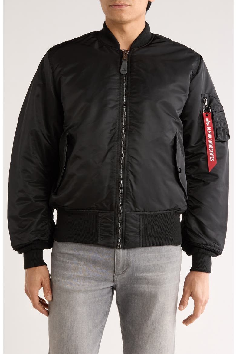 は*さ様 ALPHA MA-1 MA1 flight jacket revers MA-1 Reversible Bomber Jacket (Men) | Nordstrom