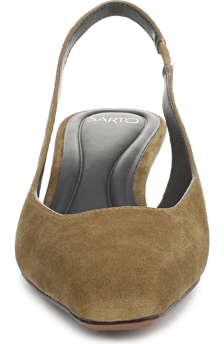 SARTO by Franco Sarto Raven Slingback Kitten Heel Pump, Alternate, color, Moss Green