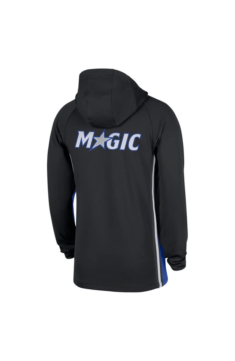 Nike Men's Nike  Black Orlando Magic Authentic On Court Zone Quarter-Zip Dri-FIT Hoodie Jacket, Alternate, color, Black