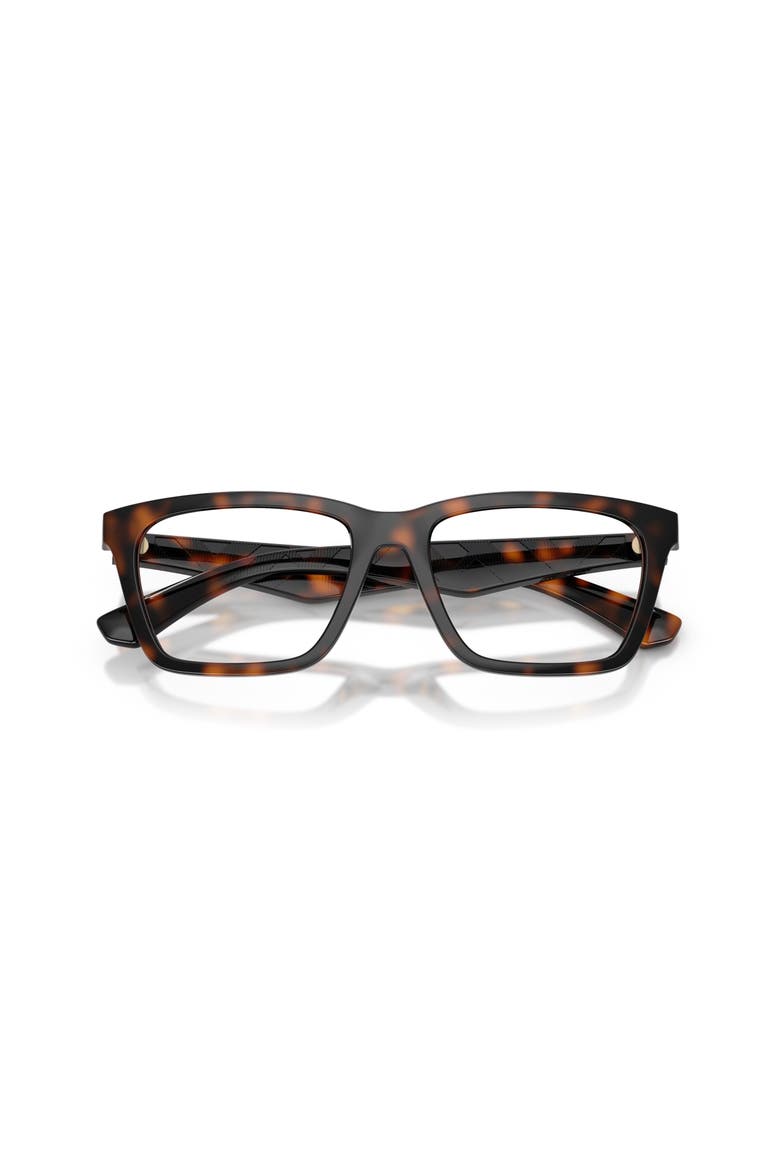 53mm Rectangle optical glasses, Alternate, color, Brown