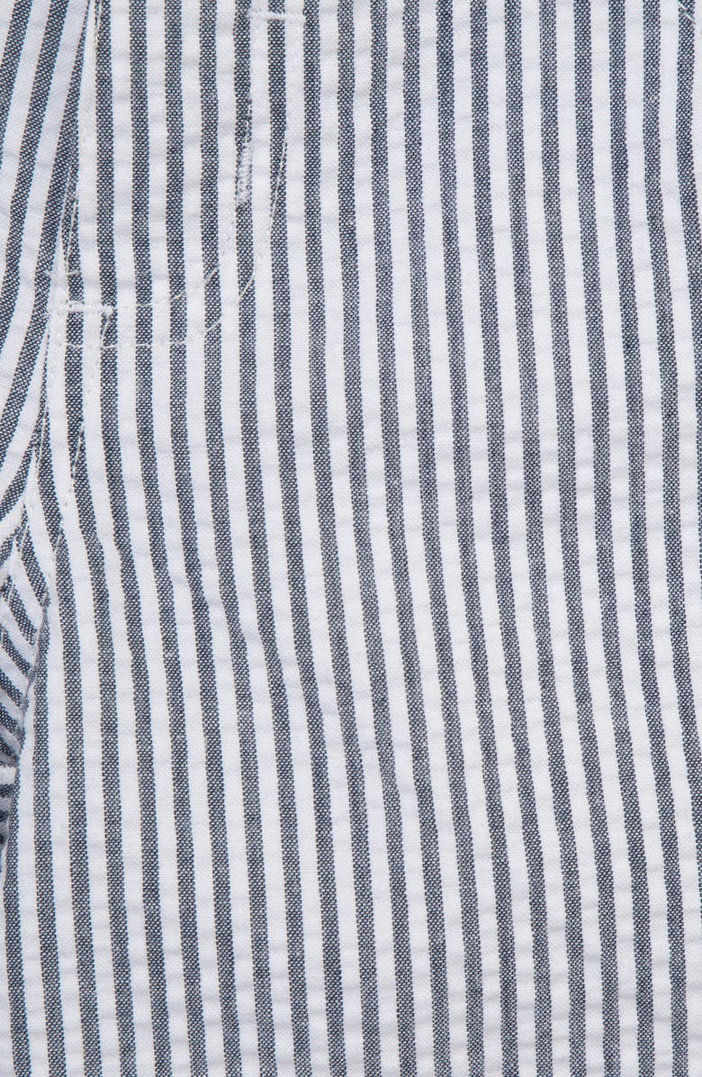 Little Me Golf Print Cotton Polo & Stripe Shorts Set, Alternate, color, 