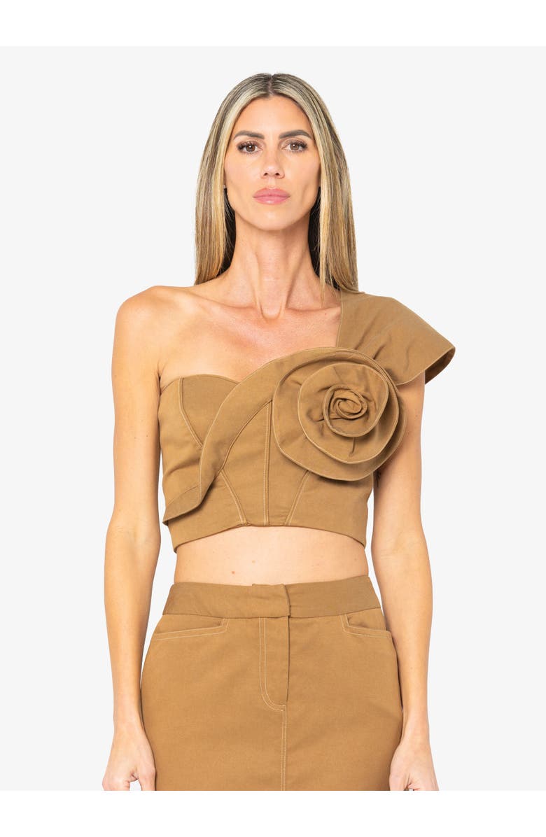 JBQ Blaire Top, Alternate, color, Caramel