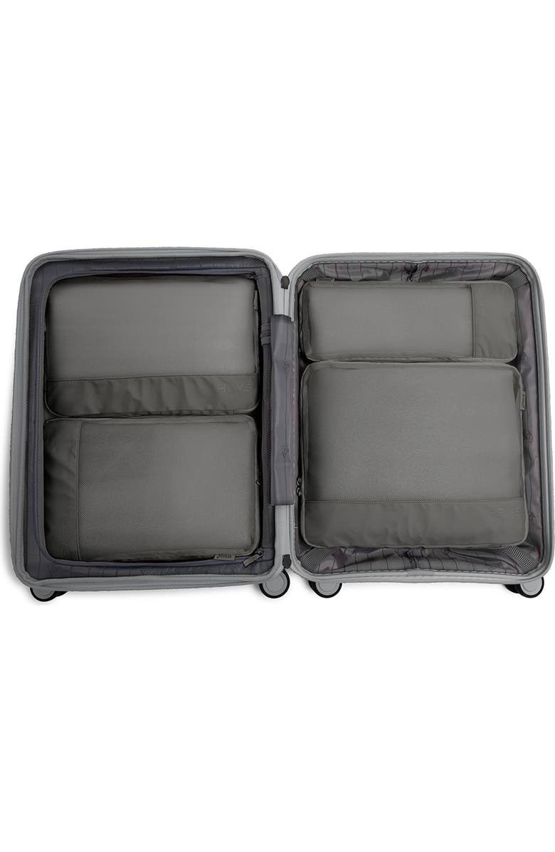 Heys EcoTex<sup>®</sup> Compression Packing Cube 4 Piece Set, Alternate, color, Grey Stone