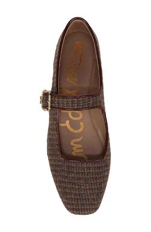 Sam Edelman Michaela Mary Jane Flat In Brown