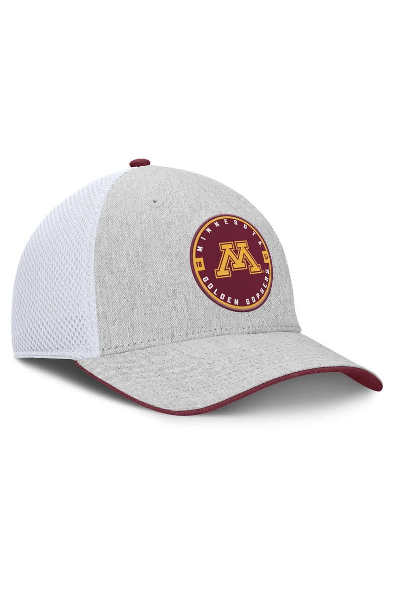 Men's Fanatics  Heather Gray Minnesota Golden Gophers Trigger Flex Hat, Alternate, color, Heather Gray