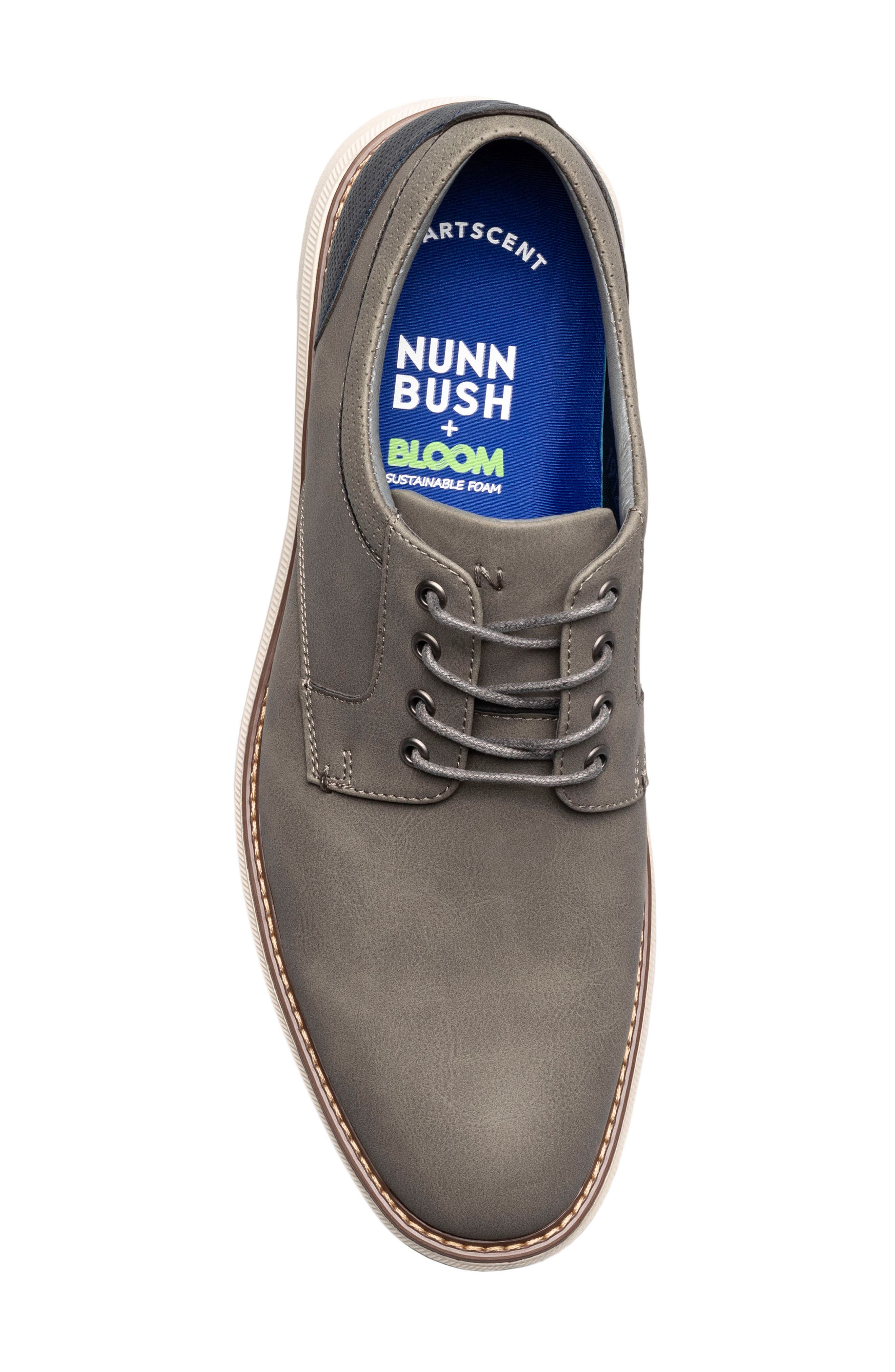 NUNN BUSH Chase Plain Toe Derby, Alternate, color, Gray