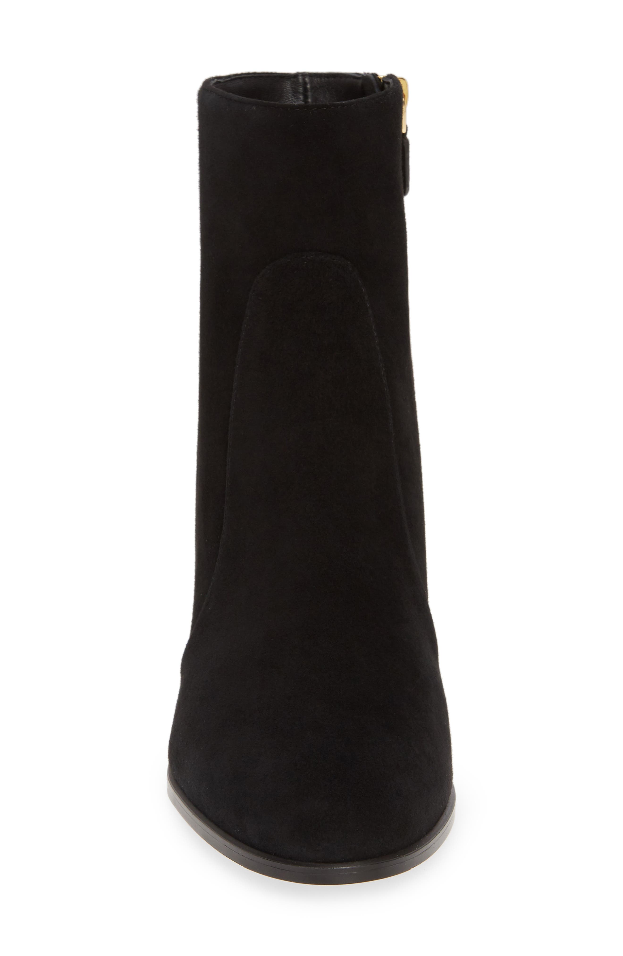 Quinn Block Heel Bootie, Alternate, color, BLACK SUEDE