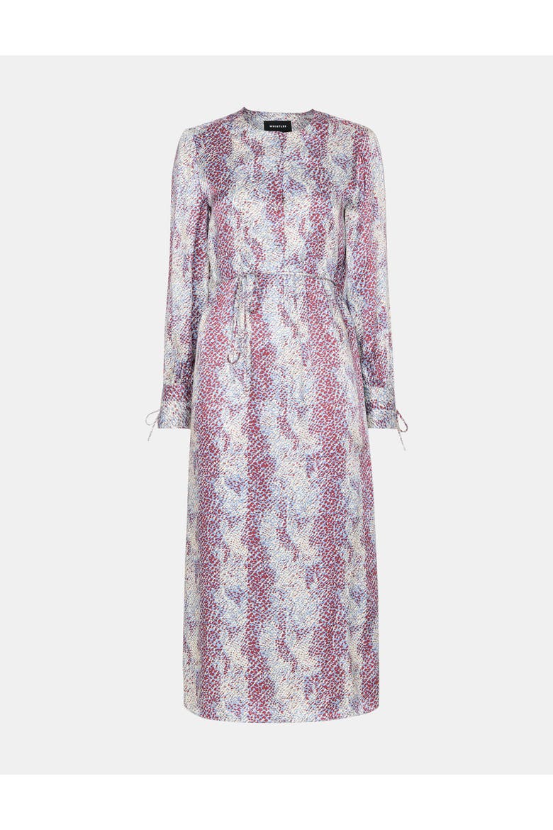 Mottled Snake Print Midi Dress, Alternate, color, Multicolour