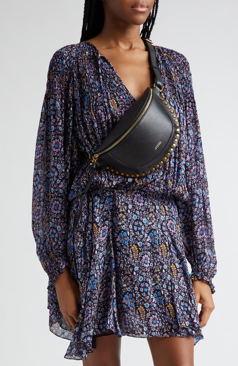 Isabel Marant Skano Hobo Bag, Alternate, color, Black