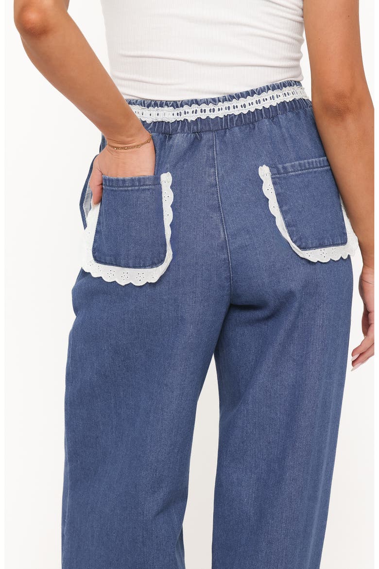 Siun Wide Leg Denim Joggers, Alternate, color, MEDIUM WASH