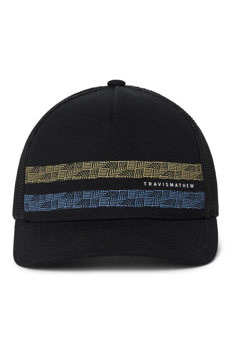 Holding Pattern Snapback Baseball Cap, Alternate, color, BLACK