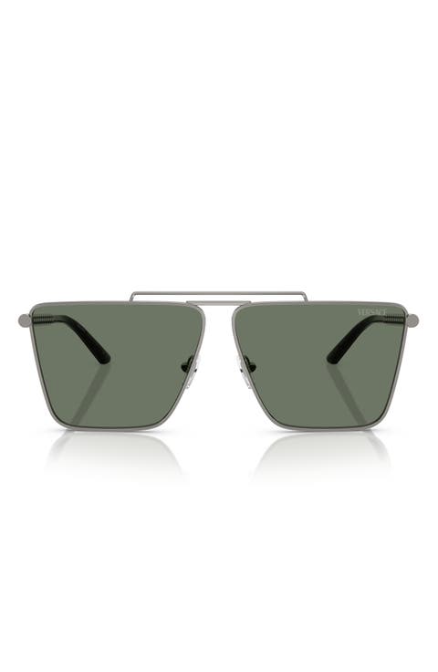 64mm Oversize Pillow Sunglasses