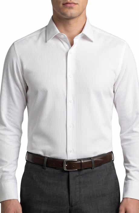Textured Cotton Dress Shirt
