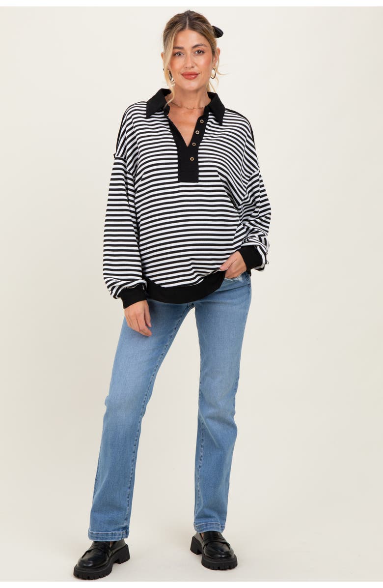 PinkBlush Mid Rise Straight Maternity Jeans, Alternate, color, Blue