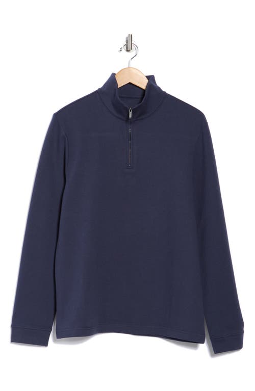 14th & Union Quarter Zip Sweateshirt In Blue