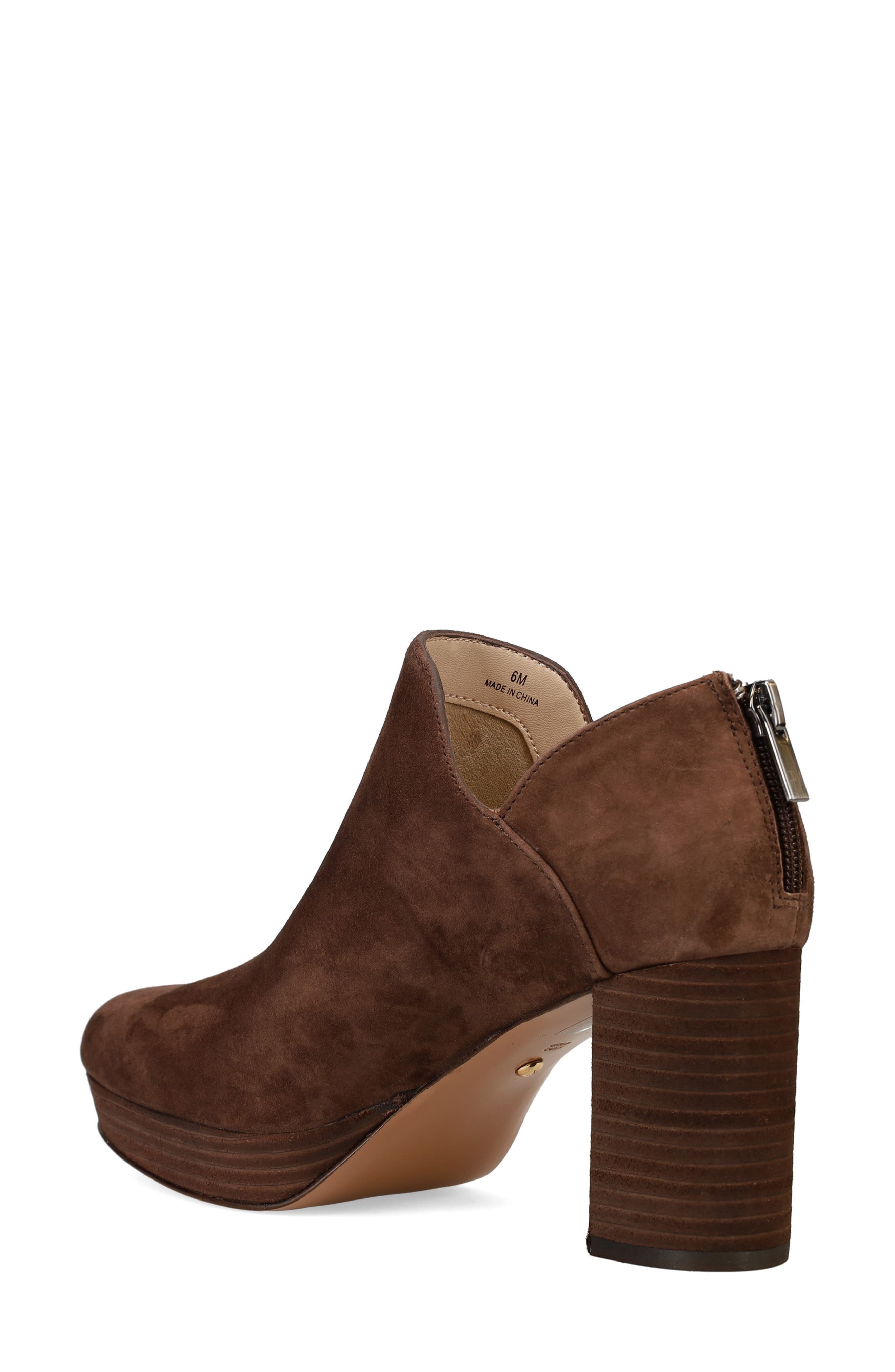 Pelle Moda Lesia Platform Bootie, Alternate, color, Dark Oak