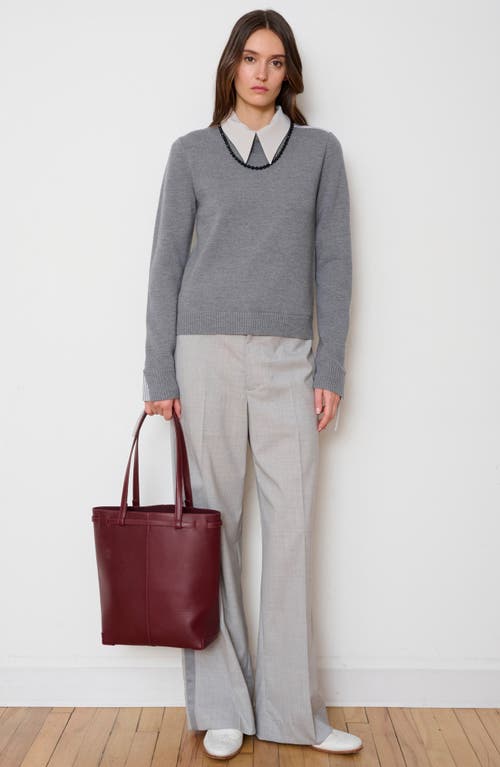 We-ar4 The Roxie Leather Tote In Burgundy