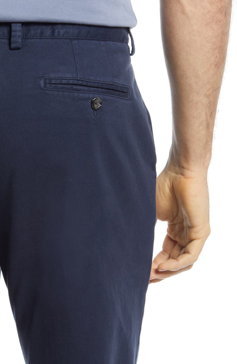 Johnston & Murphy Washed Chino Pants, Alternate, color, Navy