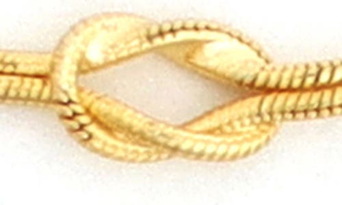 Panacea Knotted Snake Chain Necklace In Gold