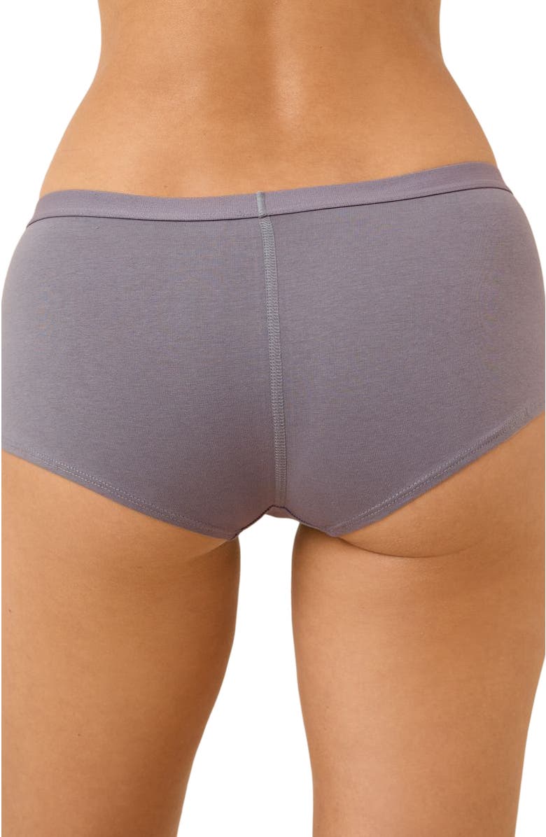 Pact Everyday Boy Short 5-Pack, Alternate, color, Lavender Petals