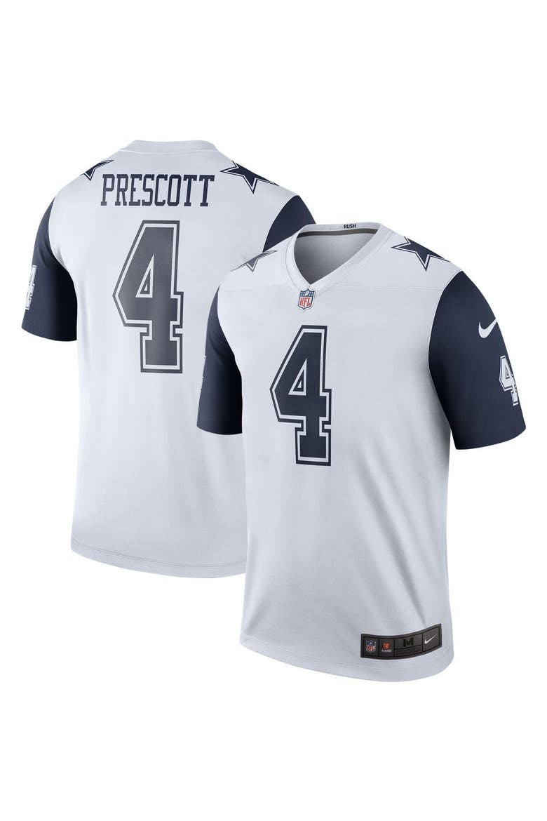Men's Nike Dak Prescott White Dallas Cowboys Alternate Legend Player Performance Top, Alternate, color, White