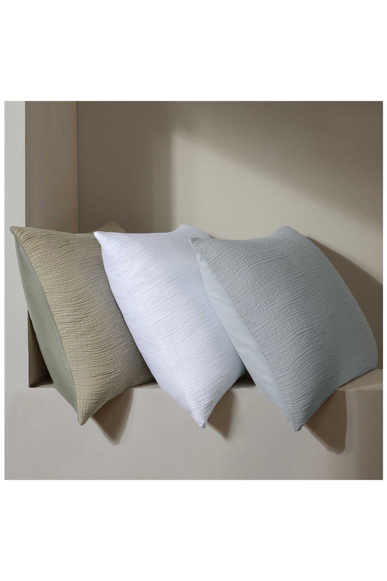 Washed Textured Duvet Cover & Shams Set, Alternate, color, DAWN B LUE