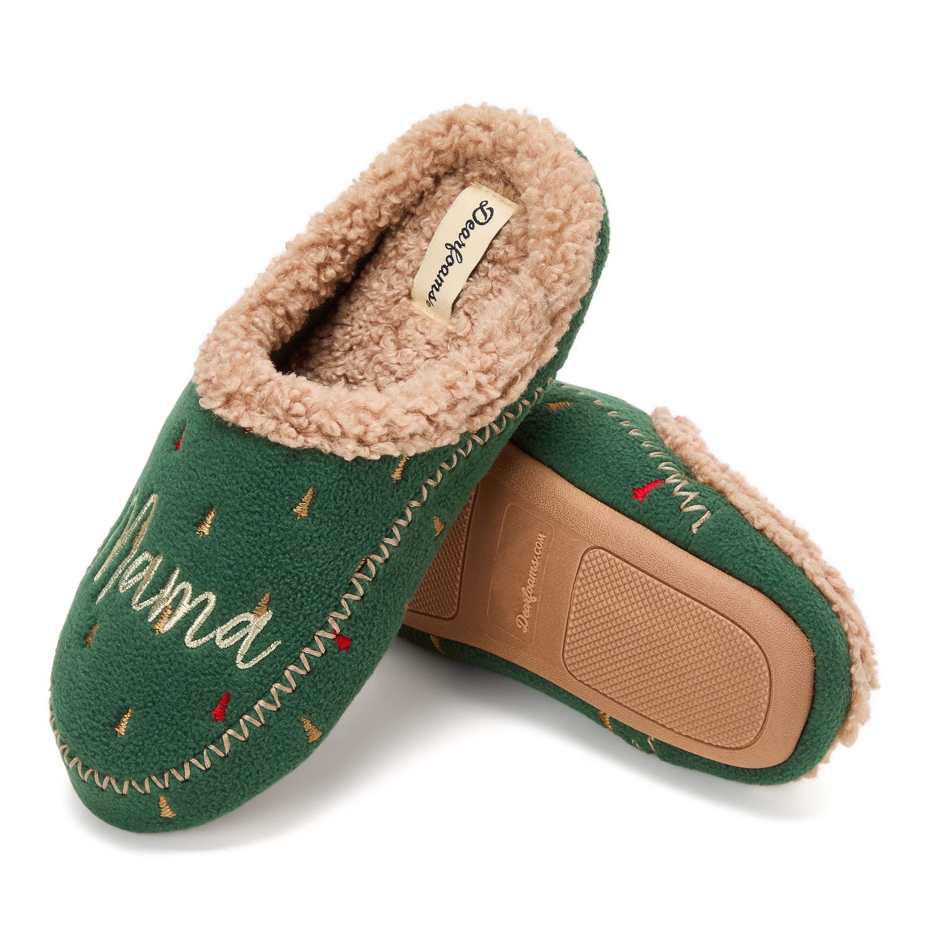 DEARFOAMS Mama Bear Clog Slipper, Alternate, color, Spruce