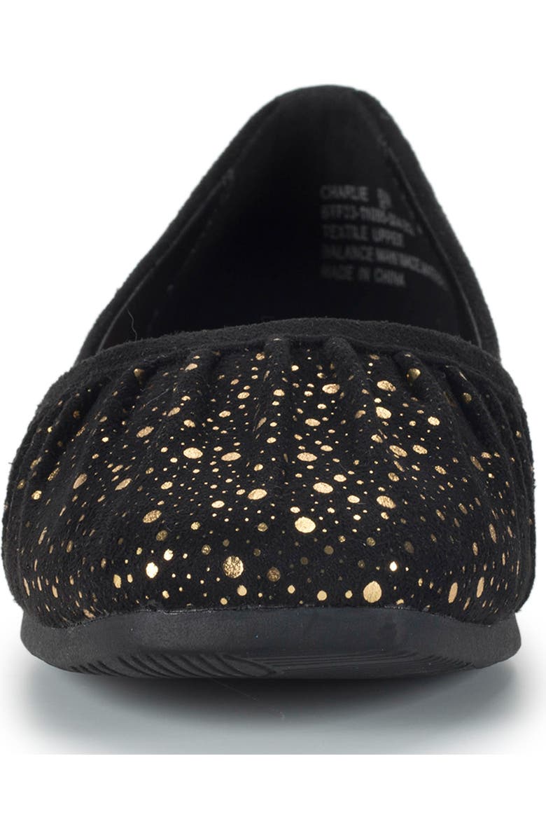 BARETRAPS Charlie Flat, Alternate, color, Black/ Old Gold