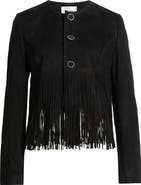 FRAME The Saddle Suede Fringe Jacket