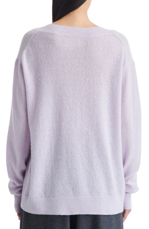 Twp Cashmere Blend V-neck Sweater In Lilac Tint