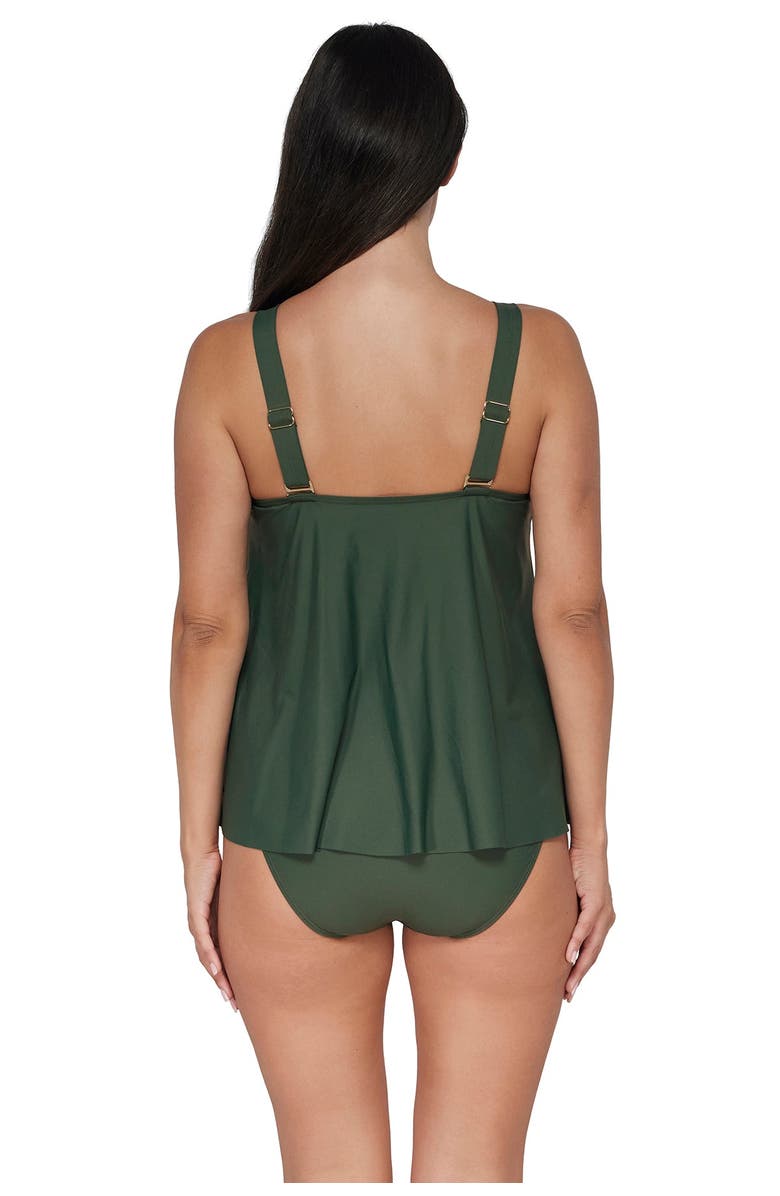 Sunsets Escape Sadie Tankini Swimsuit Top, Alternate, color, Island Green