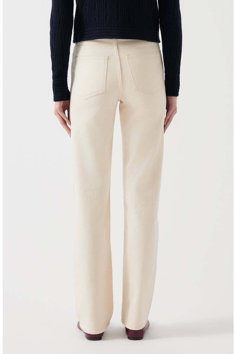 Clara Straight Leg Jeans, Alternate, color, ECRU