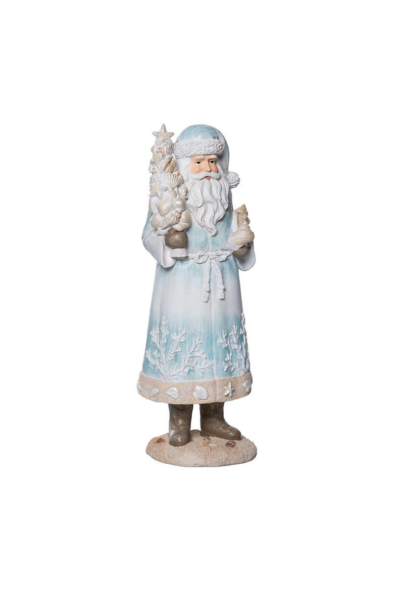 Beach Santa Figurine, Main, color, Blue