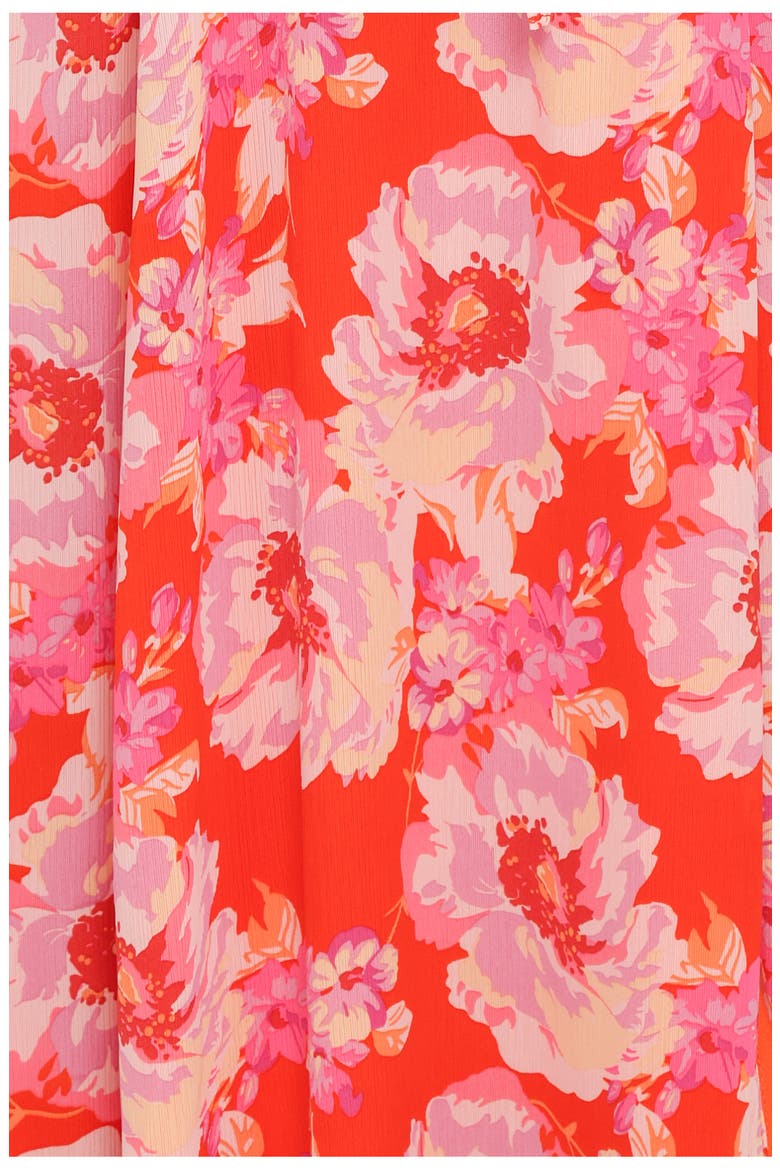 Elodie Floral Midi Sundress, Alternate, color, RED FLORAL