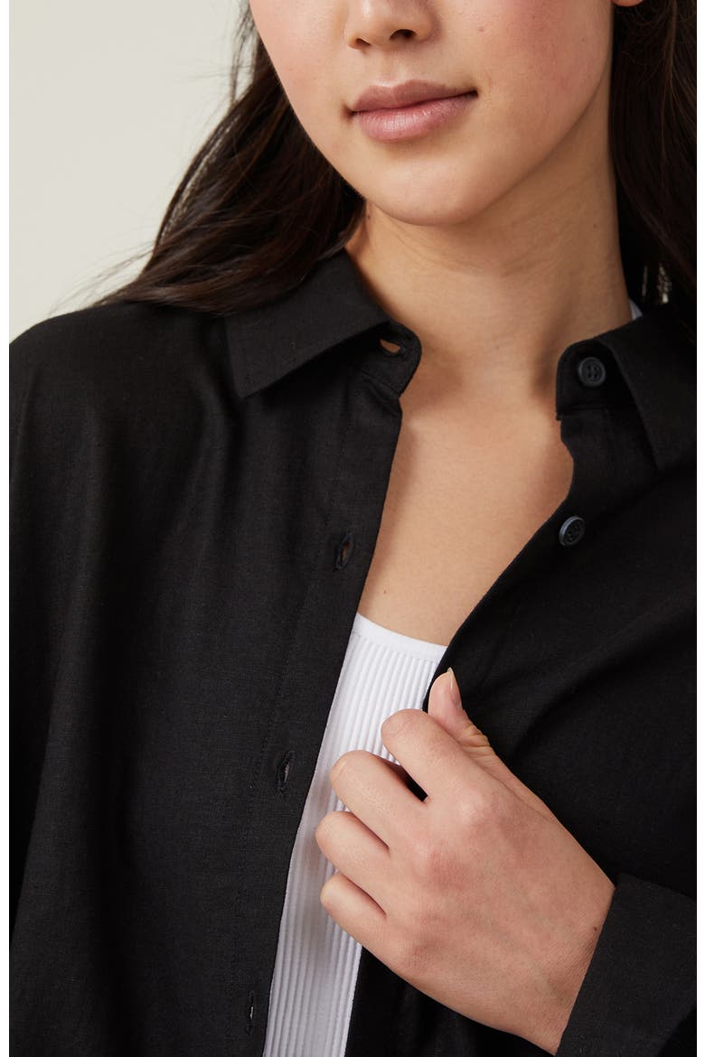 Women's Haven Long Sleeve Shirt, Alternate, color, BLACK