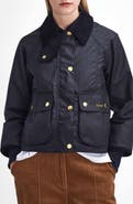 Barbour Beadnell Crop Waxed Cotton Jacket