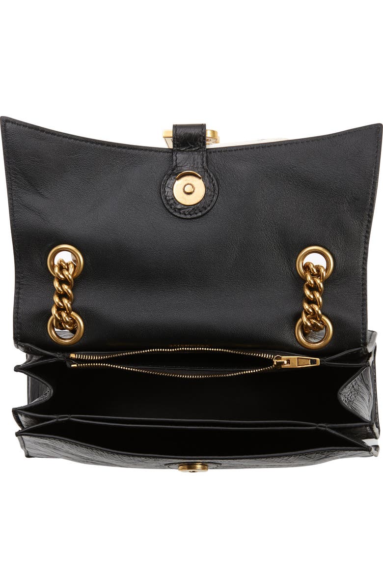 Balenciaga Crush Leather Shoulder Bag, Alternate, color,