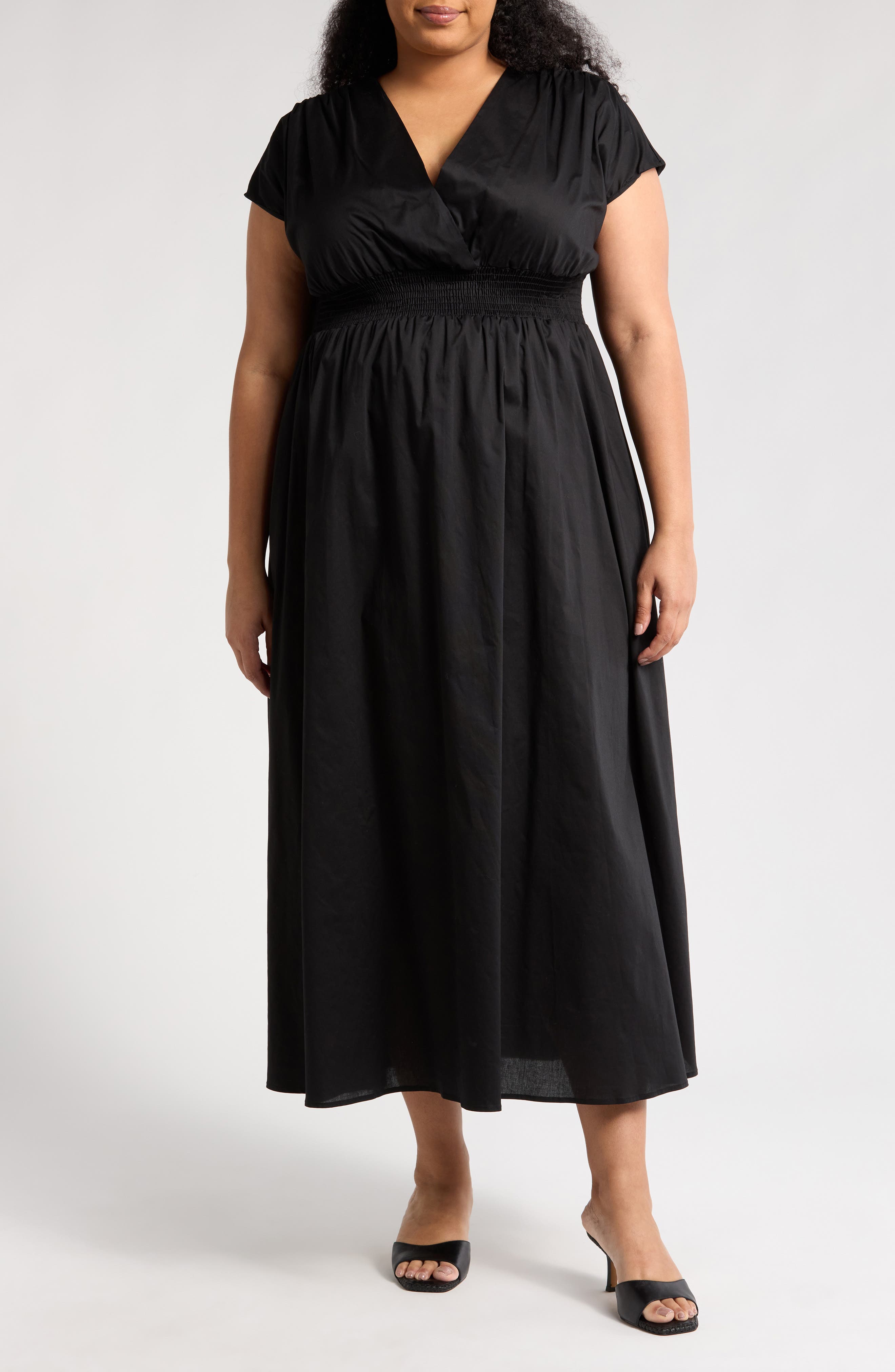 Renee C Smocked Waist Dress