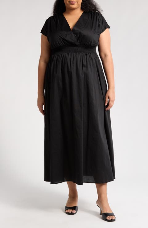 Smocked Waist Dress (Plus)